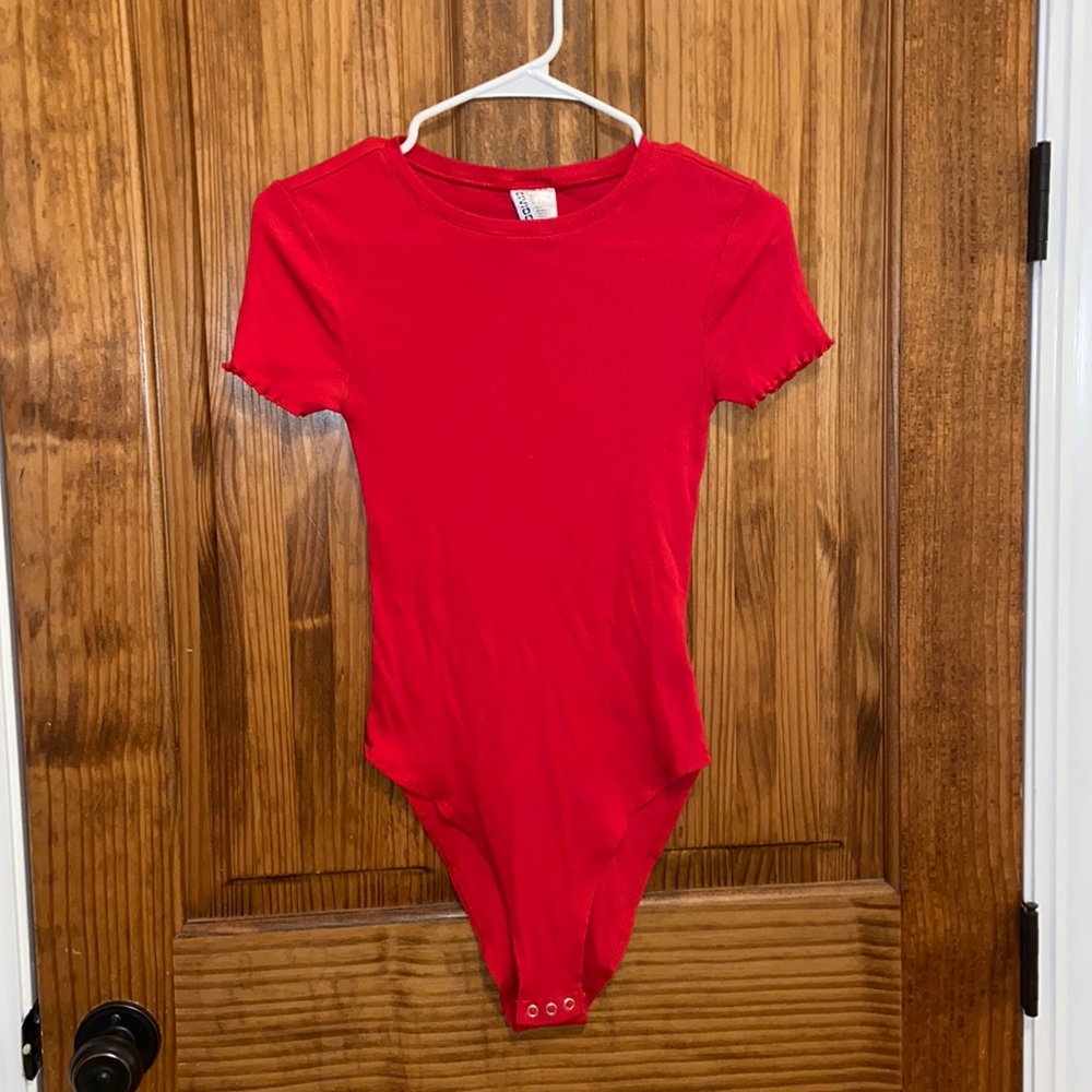 Red bodysuit